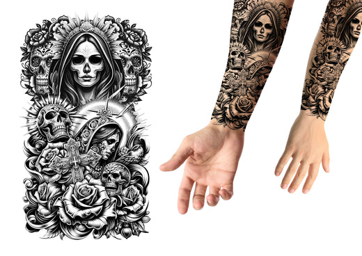 Plakbare Tattoos Catrina