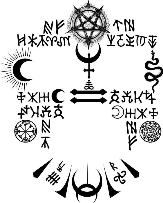 Plakbare Gezichtstattoos Gothic