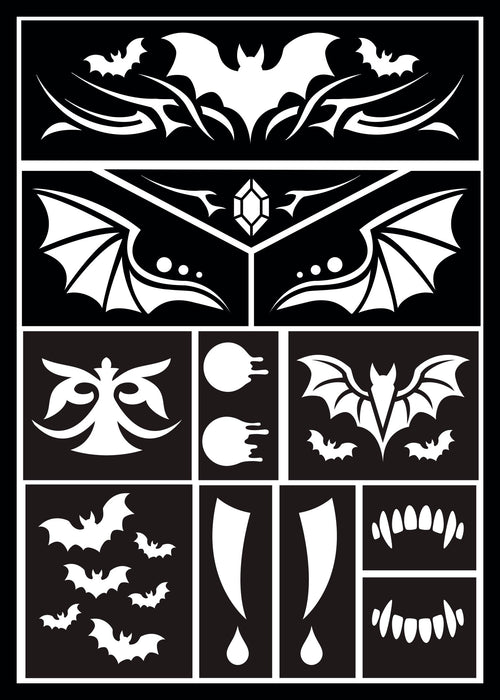 Schminksjabloon Vampier