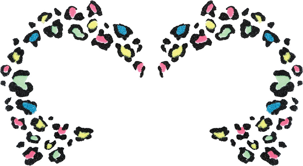 Gezichtstickers Neon Panter