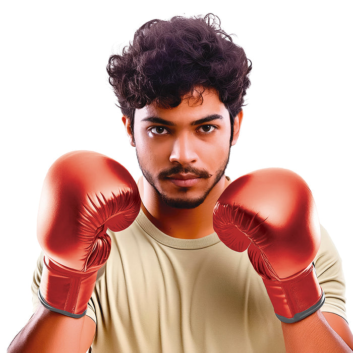 Bokshandschoenen set rood