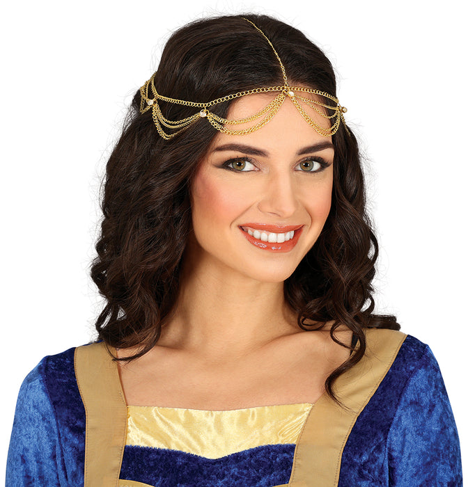 Arabische hoofdband ketting goud