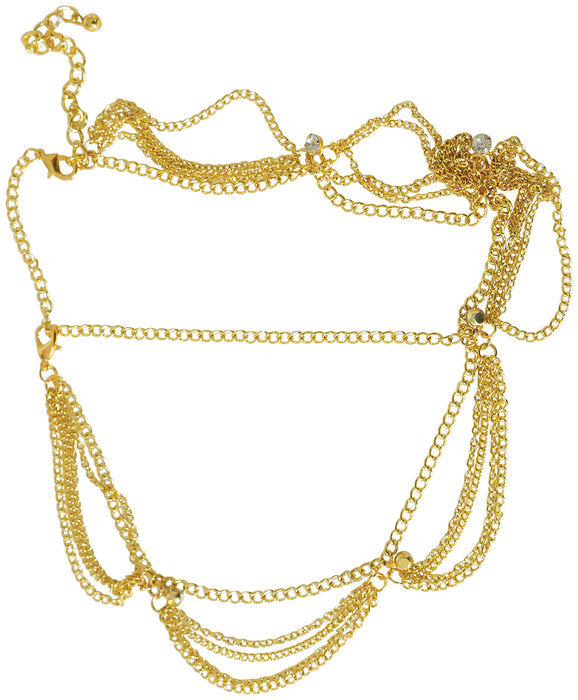 Arabische hoofdband ketting goud