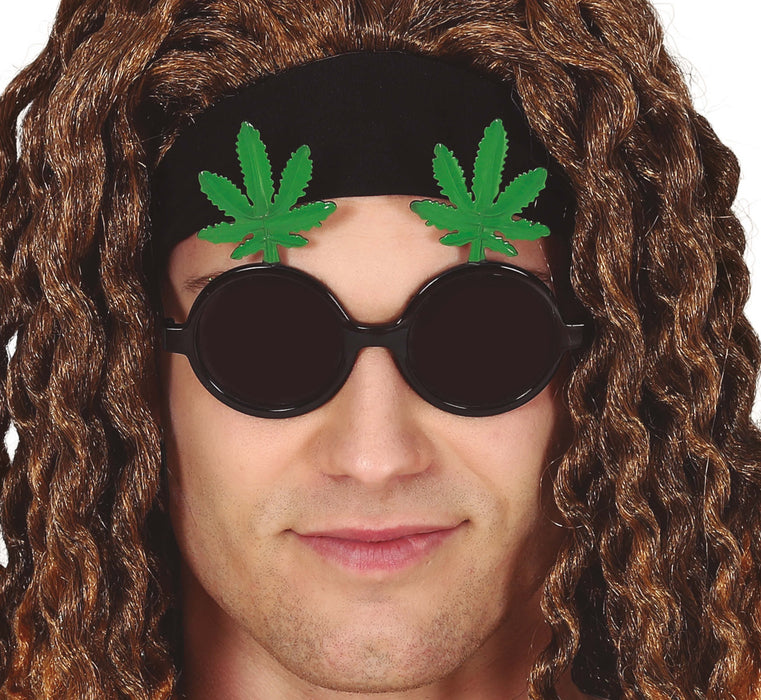 Bril Marijuana zwart