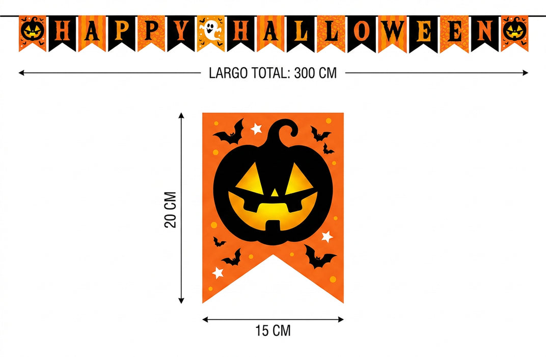 Slinger Happy Halloween Papier 3m