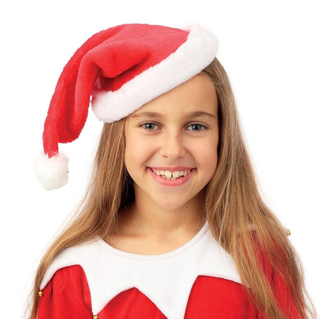 6 Pack pluche kerstmuts comfortabele fluwelen rode kerstmuts voor 6 Pack pluche kerstmuts comfortabele fluwelen rode kerstmuts voor