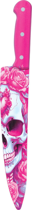 Detail roze schedelmes