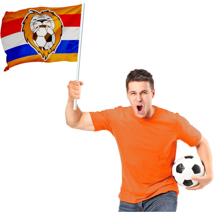 Zwaaivlag Holland voetbal 70x50cm