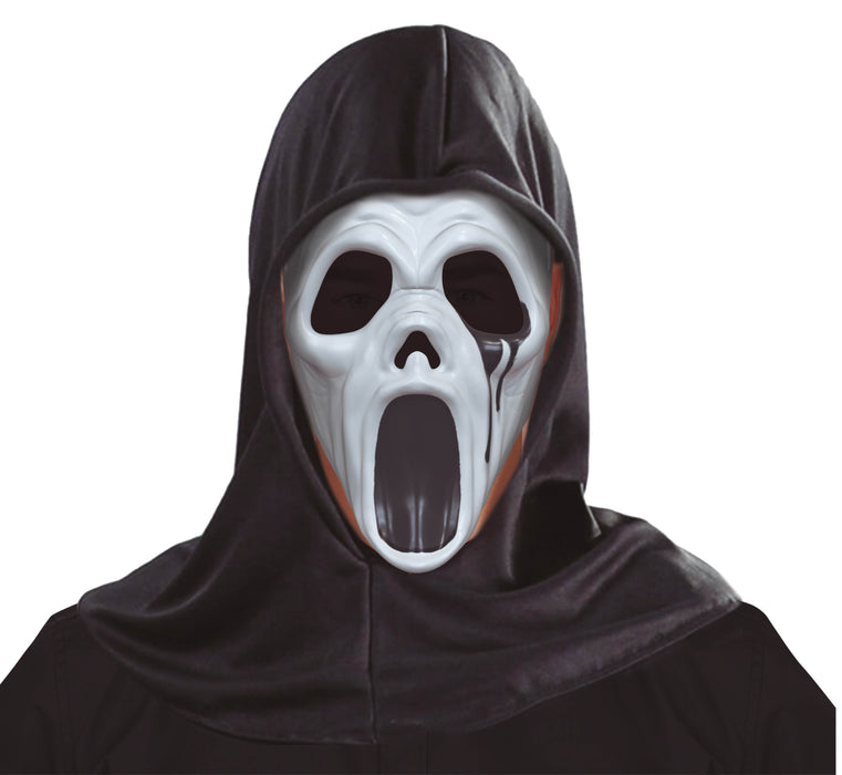 Scream masker met capuchon