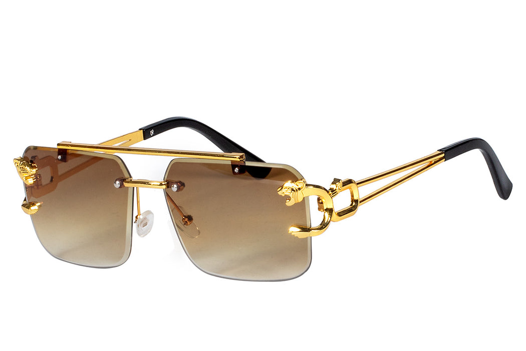 Festival Bril Panterkop goud