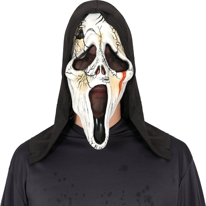 Latex masker Scream deluxe