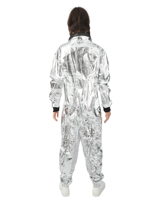 Astronautenkostuum zilver dames