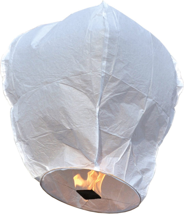 Wensballon wit 1m - biologisch afbreekbaar