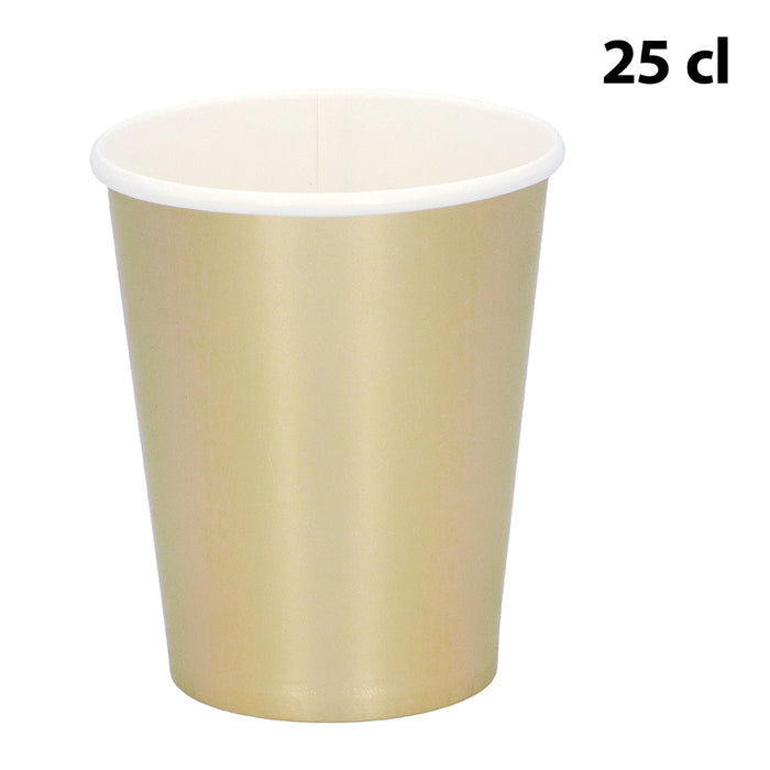 Papieren servies set Metallic 24st