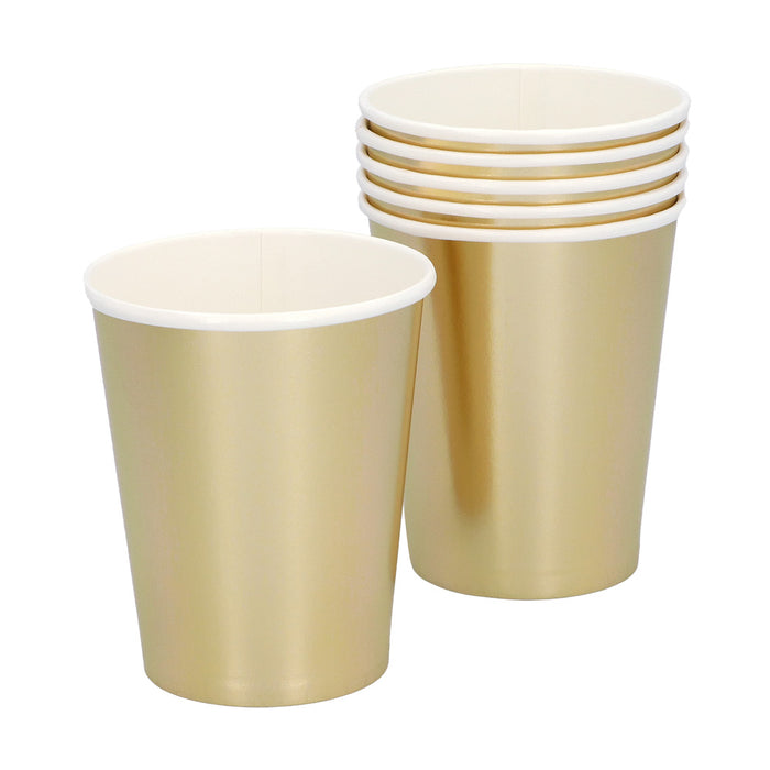 Papieren servies set Metallic 24st