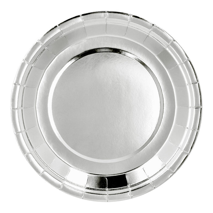 Papieren servies set Metallic 24st