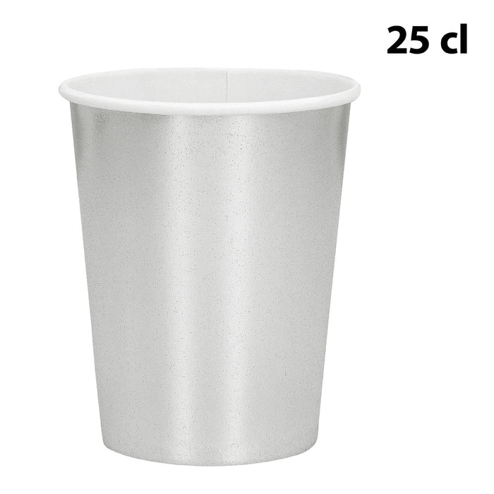Papieren servies set Metallic 24st