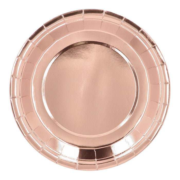 Papieren servies set Metallic 24st