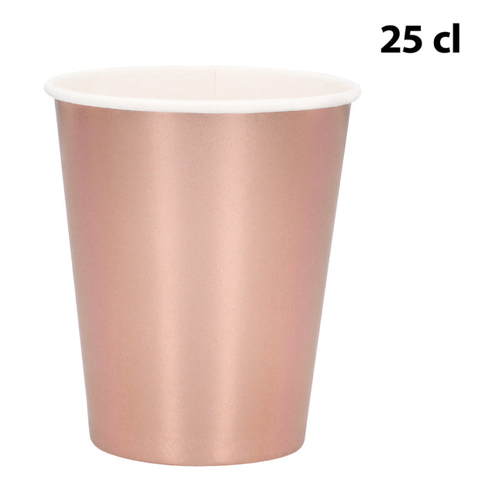 Papieren servies set Metallic 24st