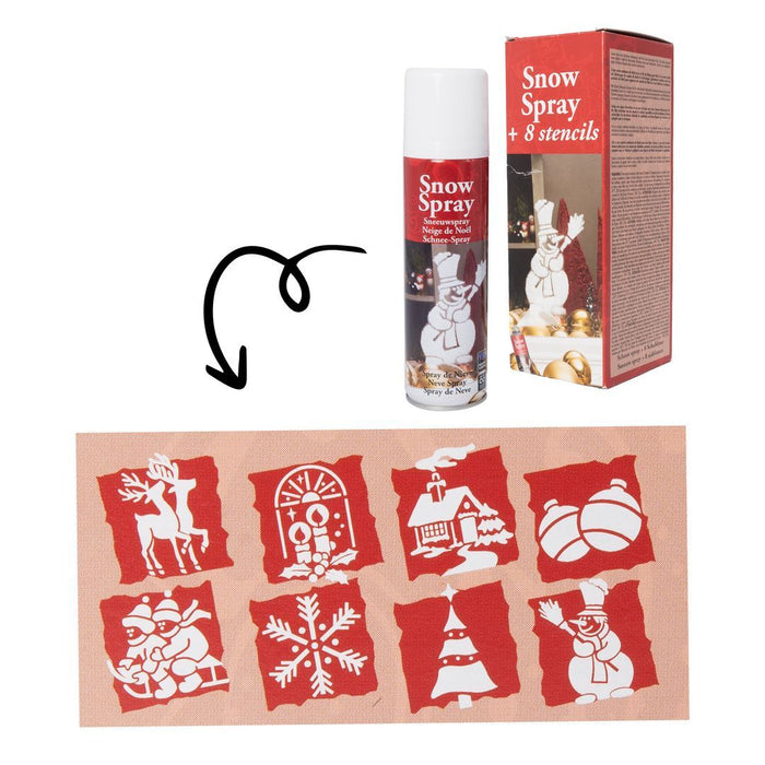 Sneeuw Spray in Spuitbus met Stencils