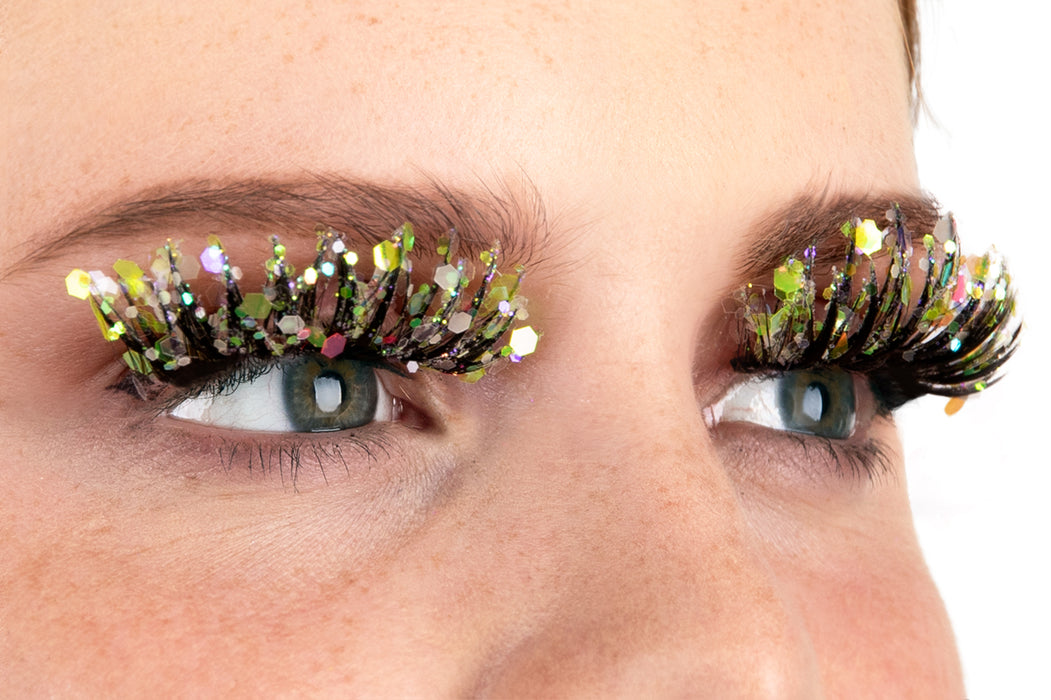 PXP Wimpers Fluoriserend glitter Calypso stijl