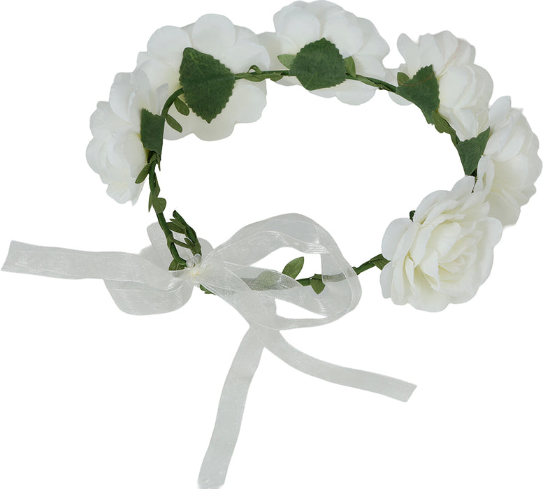 Hoofdband Witte Rozen