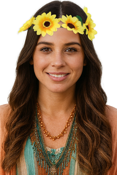 Hoofdband Daisy Yellow