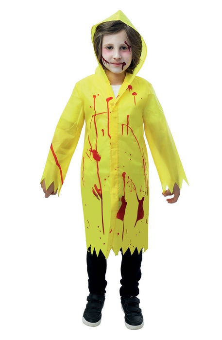 Gele Regenjas met bloed voor kinderen