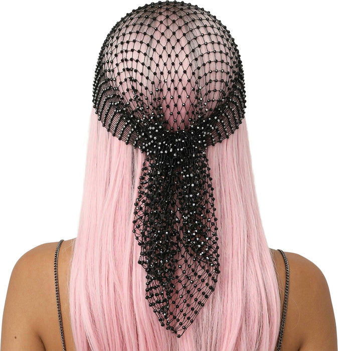 Sjaal Visnet met Strass 100x16cm