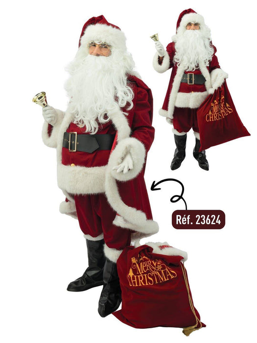 Kerstmankostuum Deluxe compleet