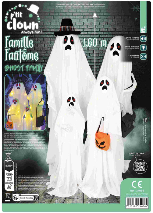 Halloweendeco Spokenfamilie van 4 - 160cm