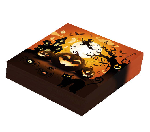 Servetten Halloween Pompoen