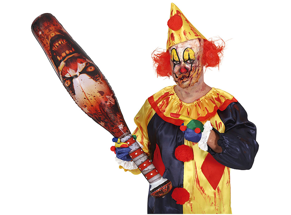 Opblaasbare killer clown knuppel 90cm