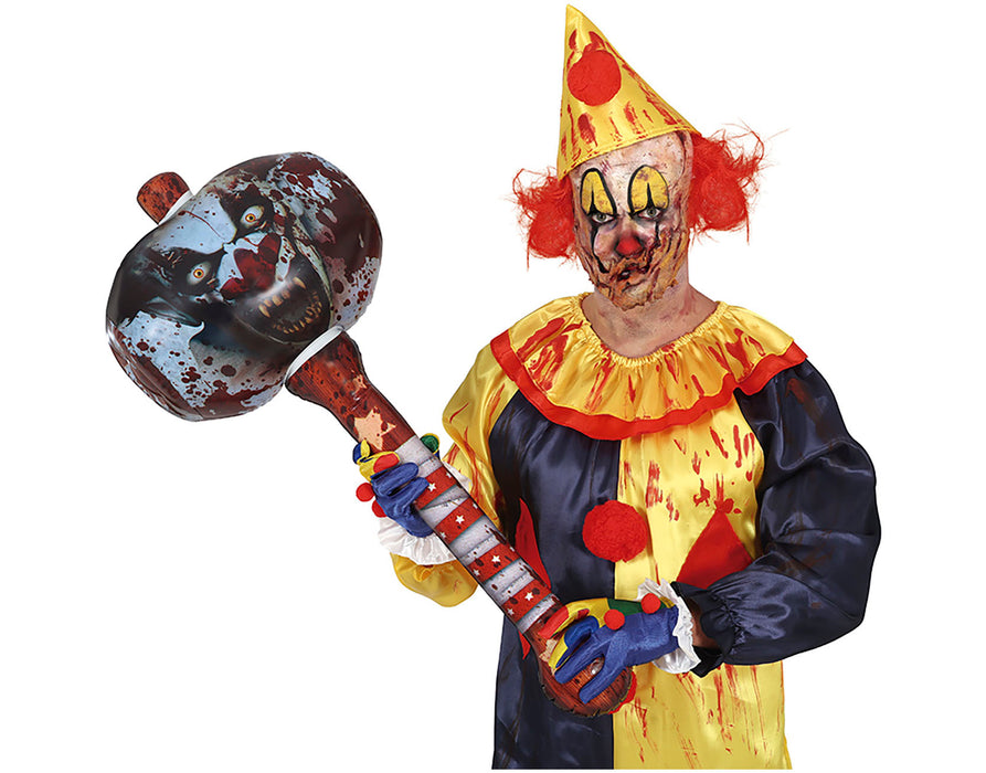 Opblaasbare killer clown hamer 90cm