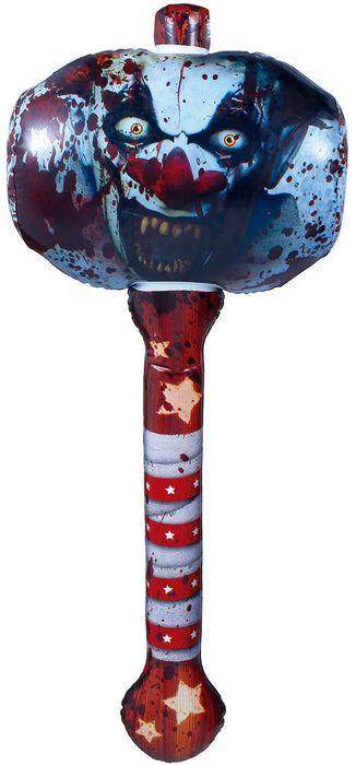 Opblaasbare killer clown hamer 90cm