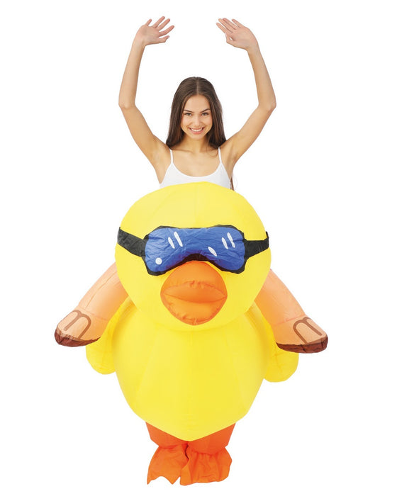 Opblaaskostuum Badeend