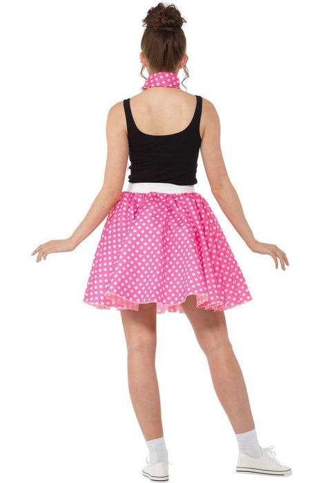 Jaren 50 Polka dot rok met sjaal