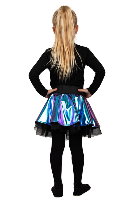 Cirkelrokje Metallic voor kinderen