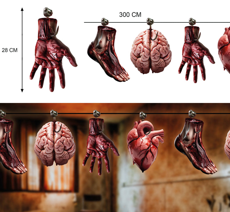 Vlaggenlijn Organen Halloween 3m