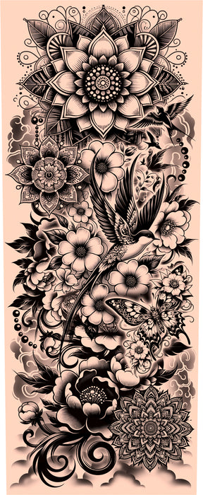 Tatoeage mouw Black & White