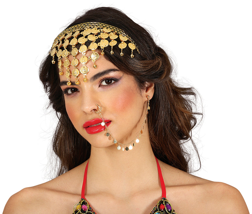 Neusring oorbel ketting 1001 nacht