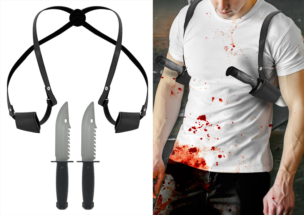 Schouderholster met messen