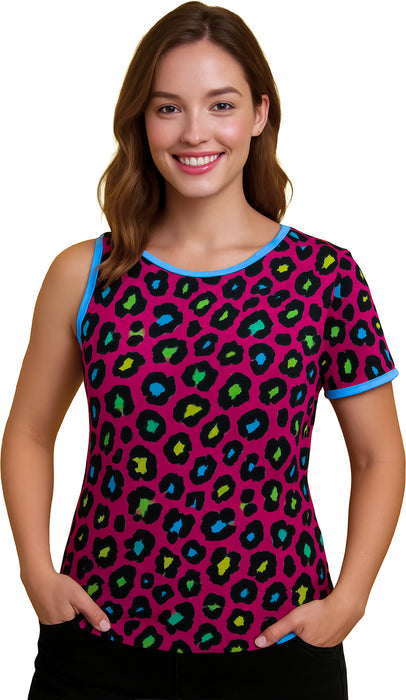 T-shirt neon panter dames