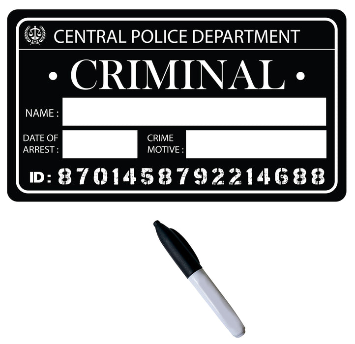 Bord crimineel mugshot