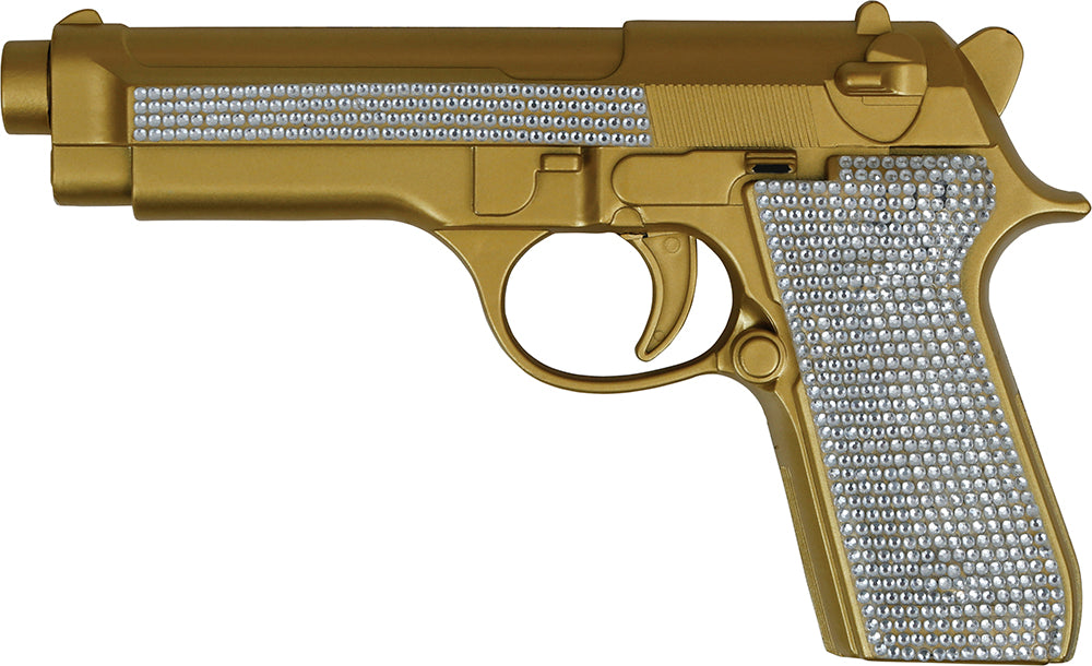 Gangster gouden pistool 25cm