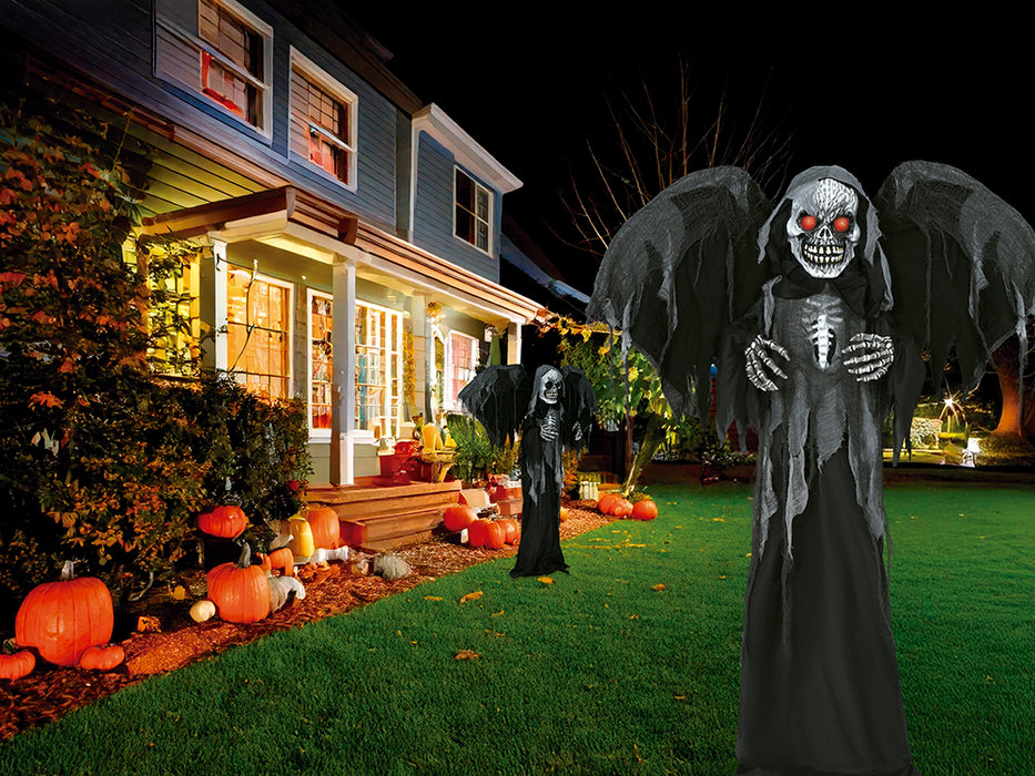 Halloweendecoratie Skelleton dark Angel 180cm