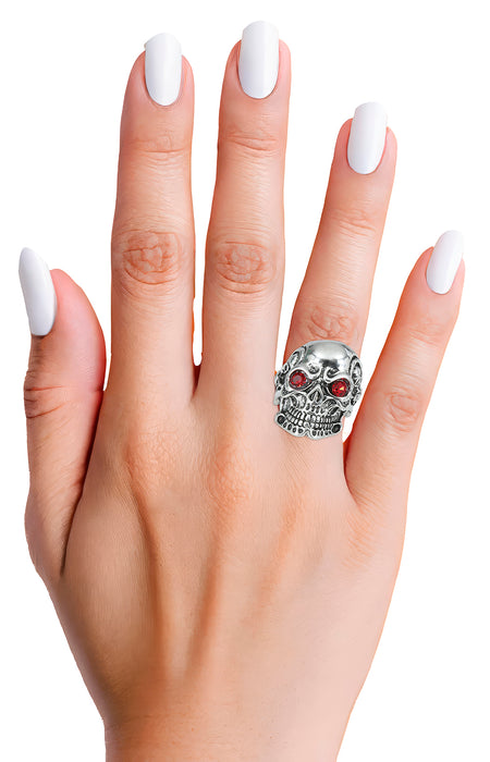Ring Skull Devil metaal