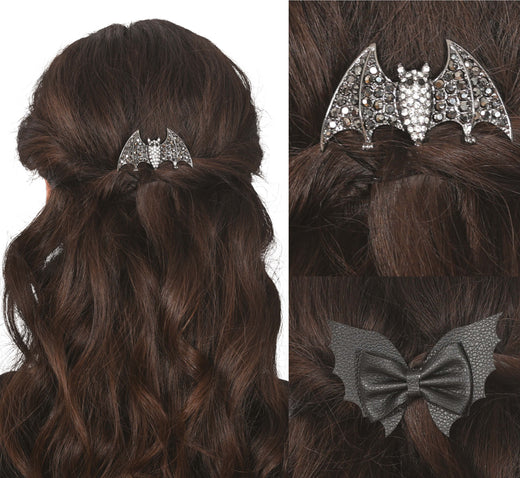 Haarclips Vleermuis 2st