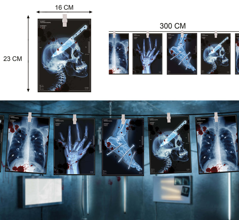 Vlaggenlijn Rontgenscans Halloween 3m