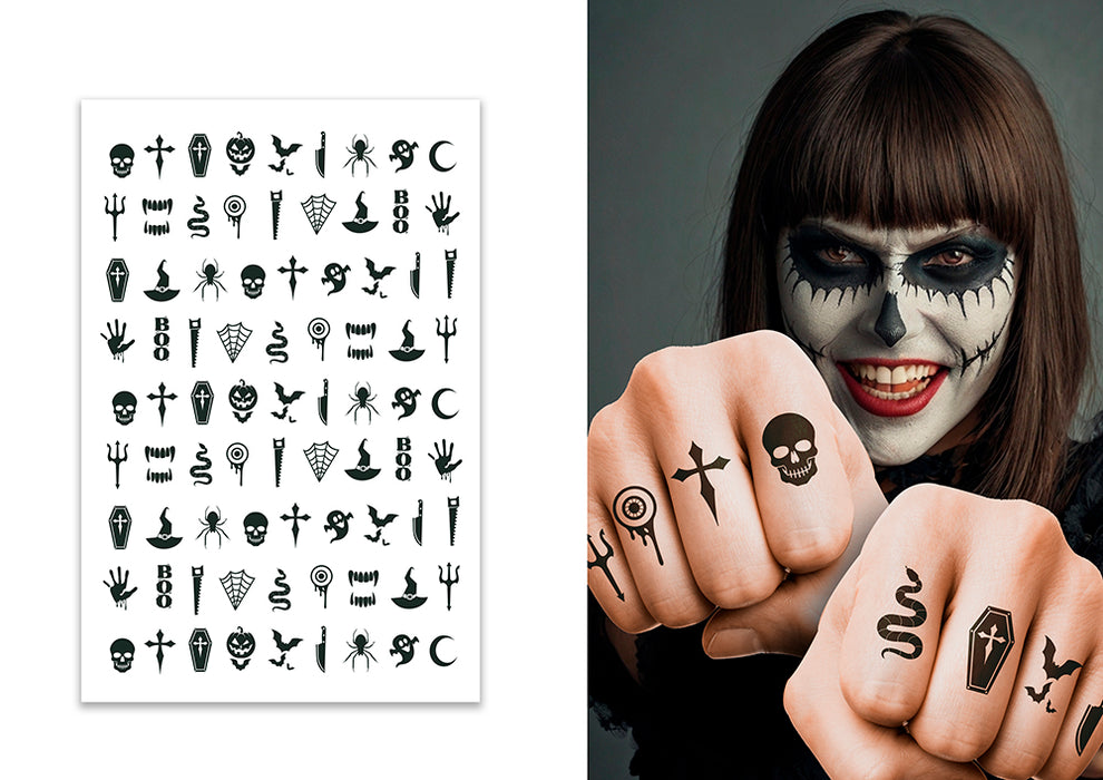 Plaktattoo Gothic Halloween 11x17cm